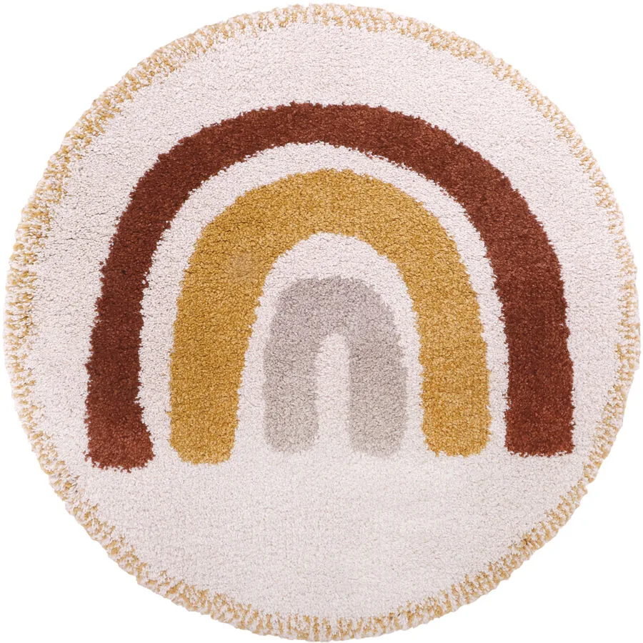 Kinderteppich Arnold ecru Polypropylen 120 x 120 cm