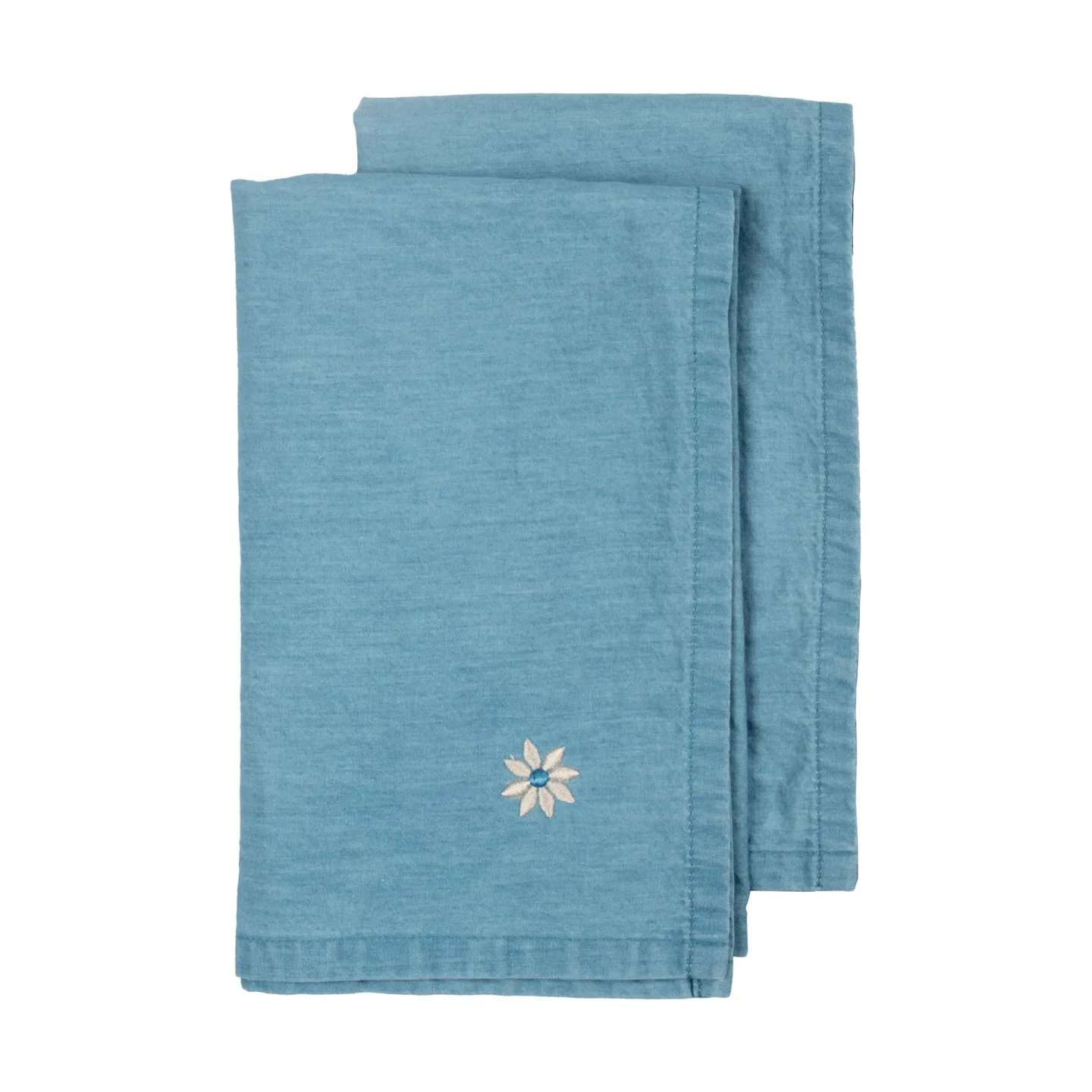 Sagaform Eden denim Stoffserviette 45x45 cm 2er-Pack Blau
