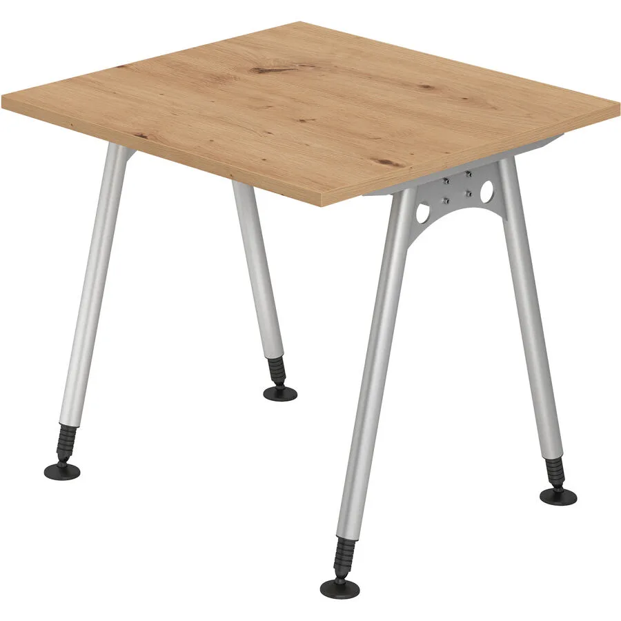 Schreibtisch Office Asteiche Holzwerkstoff B 80 T 80 cm
