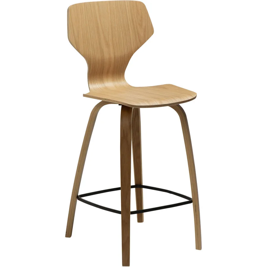DAN-FORM Barhocker 2er-Set S.I.T eiche Sperrholz H 99.5 cm