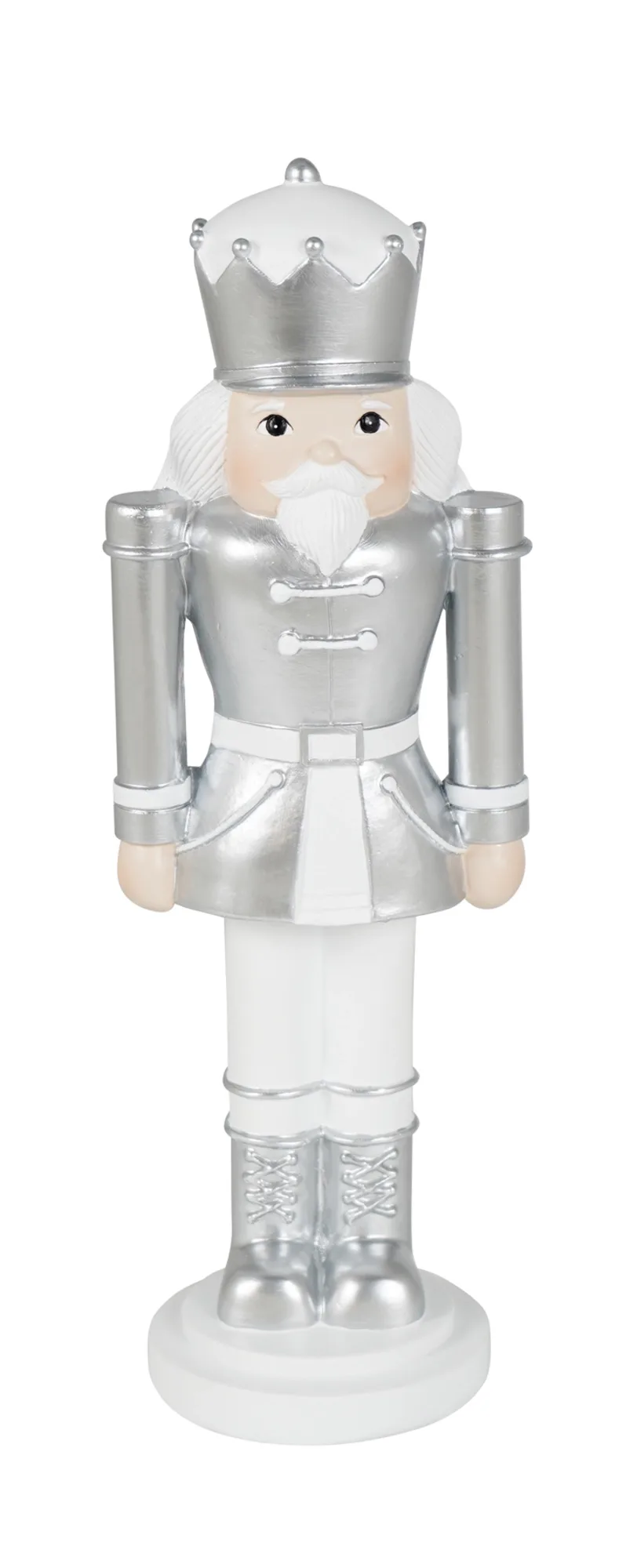 Kaheku Figur Nussknacker, Silber H: 35 cm | Schubiger Möbel