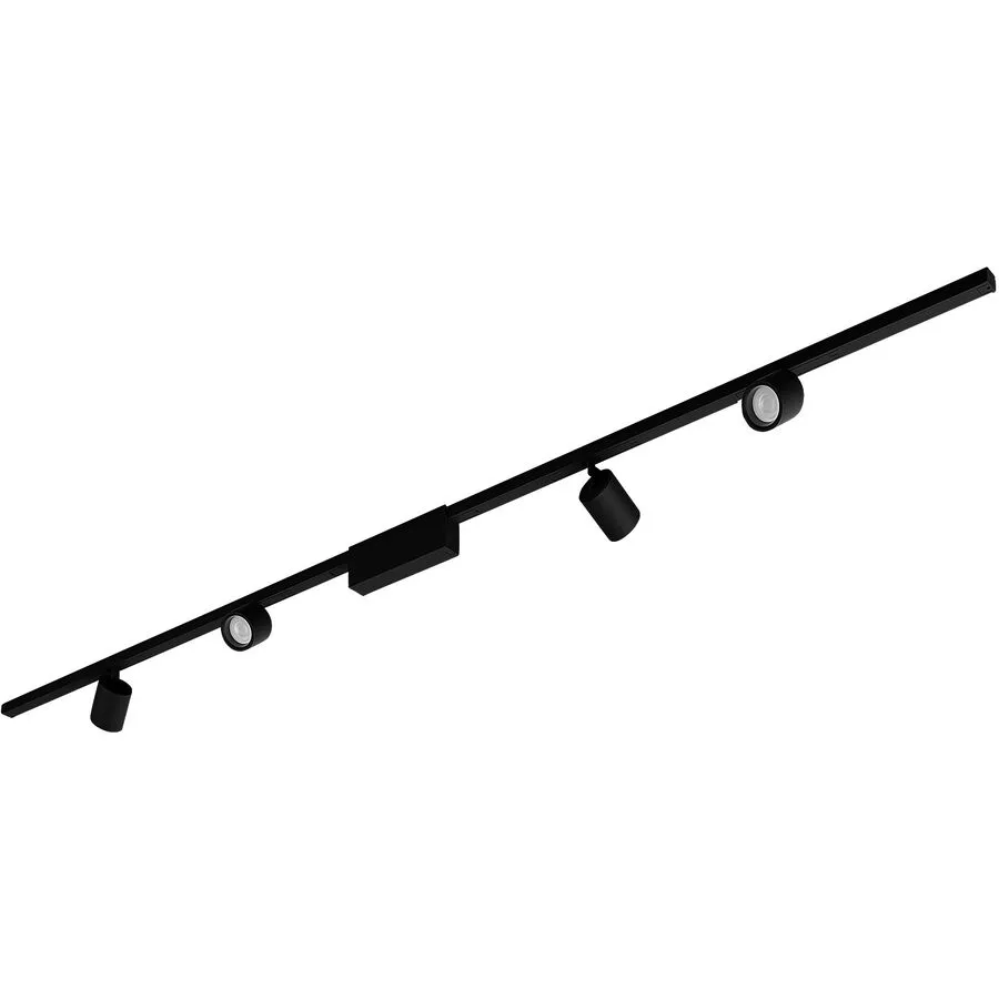 Perifo Schienensystem 4x Spots schwarz - Philips Hue - Arbeitszimmer / Büro - Modern - Metall - Mehrflammig