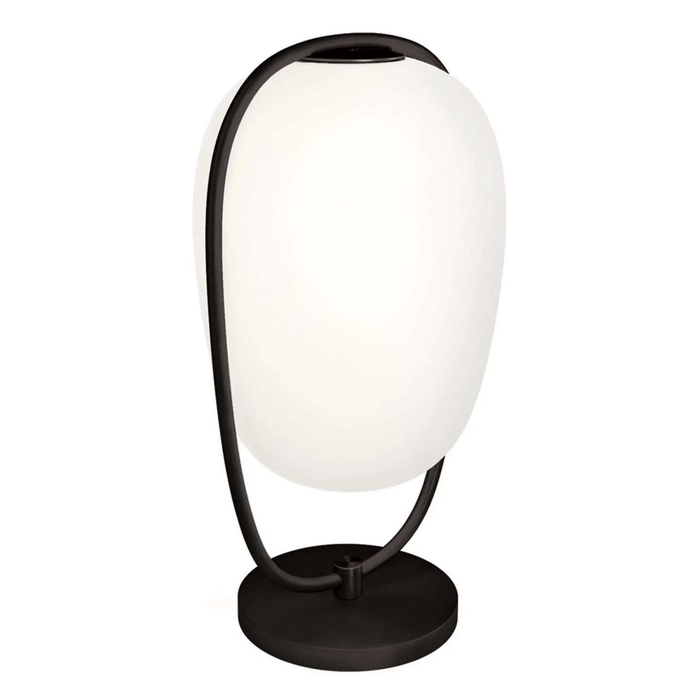 Lannà Tischleuchte Black - KDLN - Wohnzimmer - Design - Glas - Mit Schirm