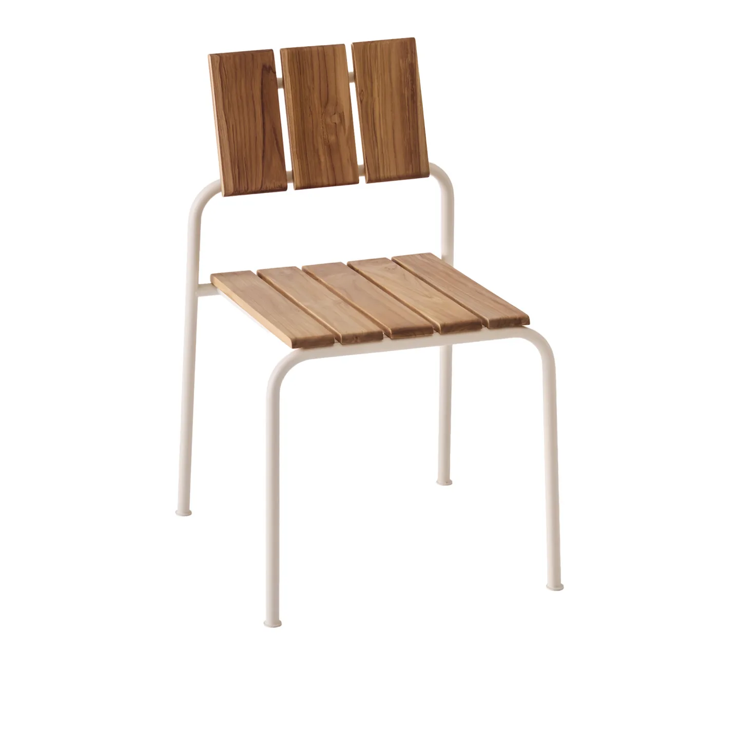 A Huseby - Kallio Outdoor Dining Chair Ivory - Matstolar utomhus - Sami Kallio - Beige - Metall/Trä