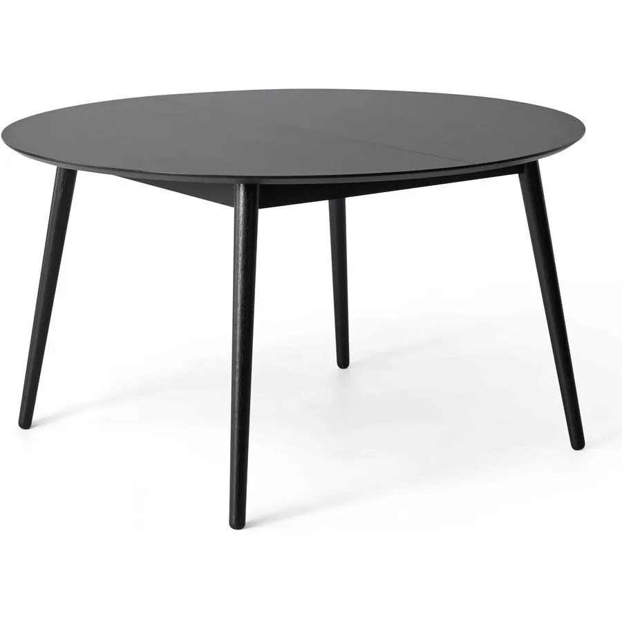 Esstisch rund Hani schwarz MDF, Esche Massivholz B 135 T 135 cm