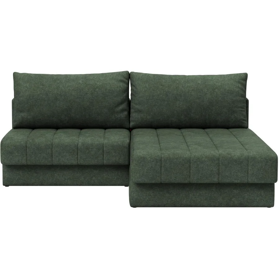 Bettsofa Akello Grün Stoff 200 cm 74 cm Ausklappbar