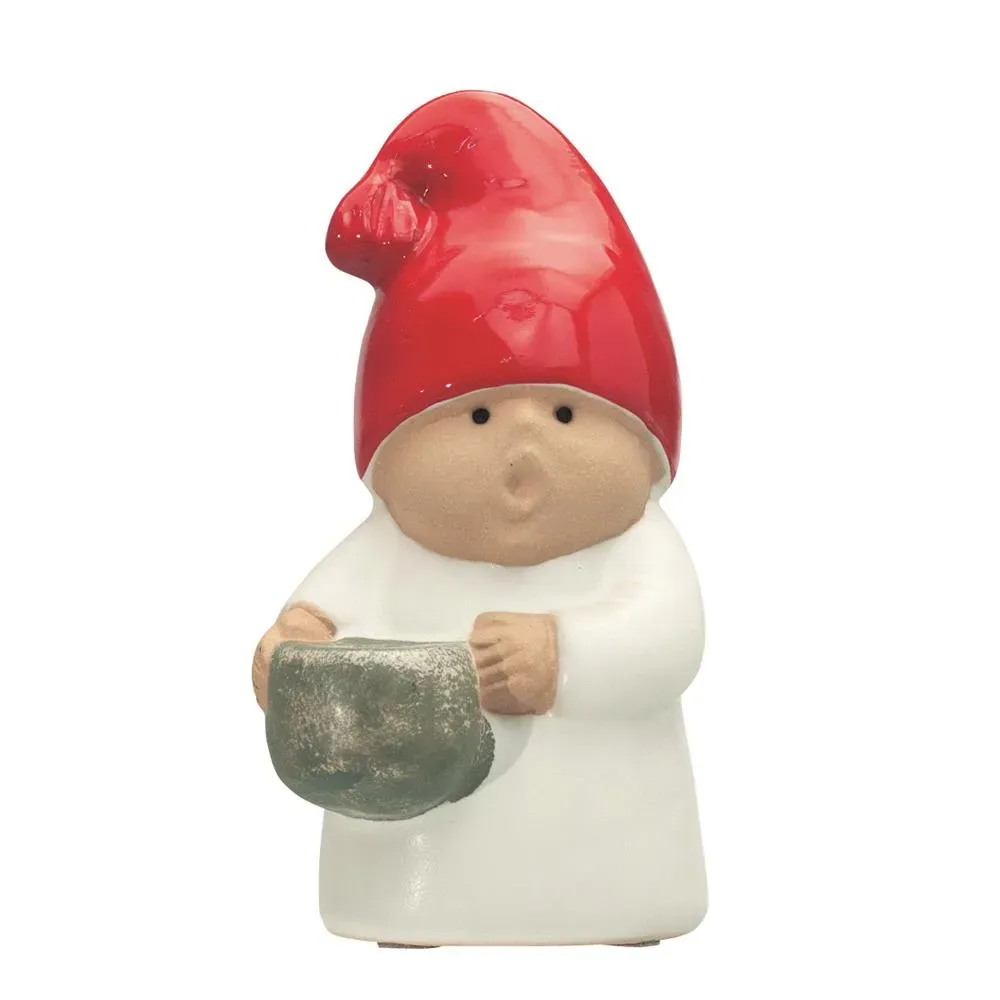 Rörstrand Adventsbarn Tomte vit