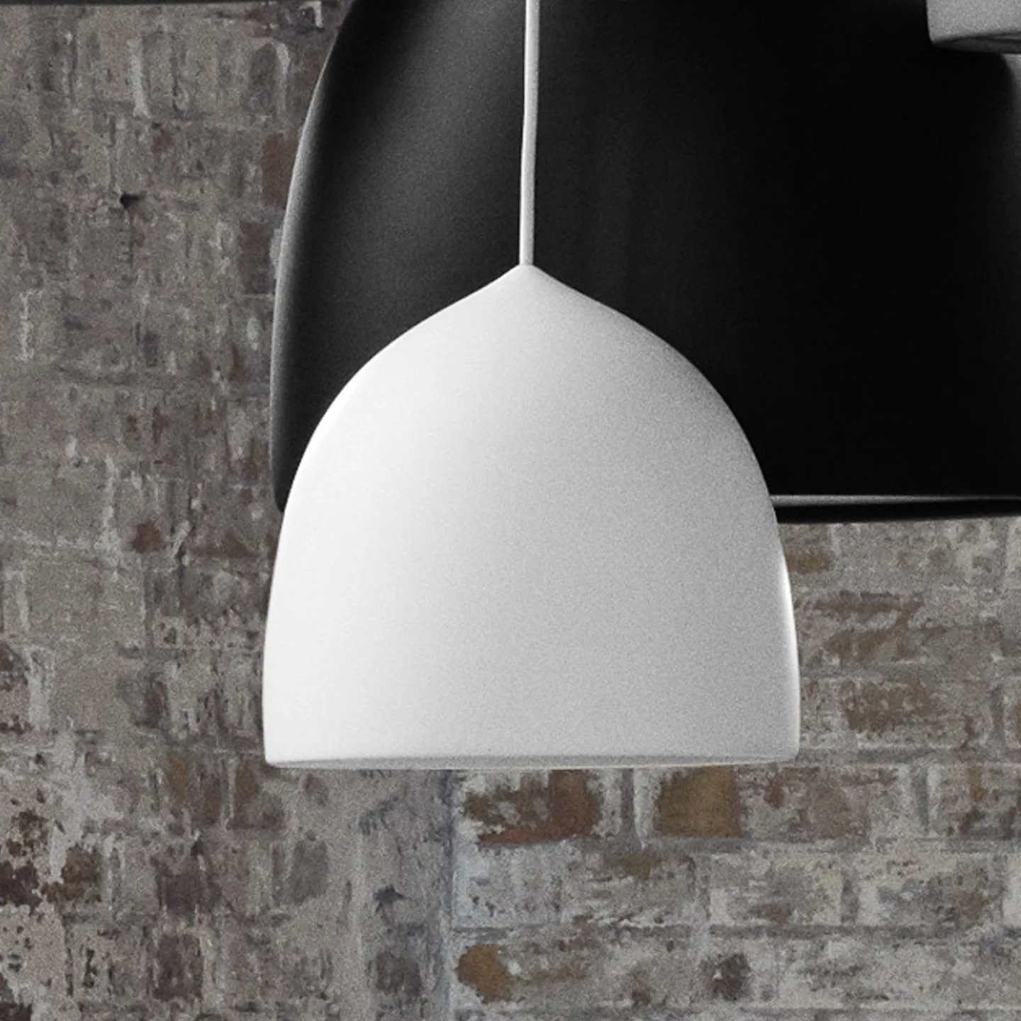 Suspence P1 Pendelleuchte Matt Weiß - Fritz Hansen - Wohnzimmer - Design - Metall - Einflammig