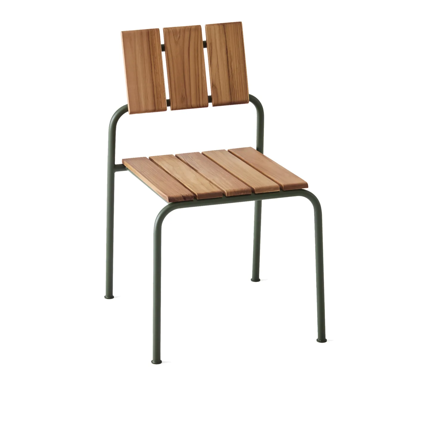 A Huseby - Kallio Outdoor Dining Chair Green - Matstolar utomhus - Sami Kallio - Grön - Metall/Trä