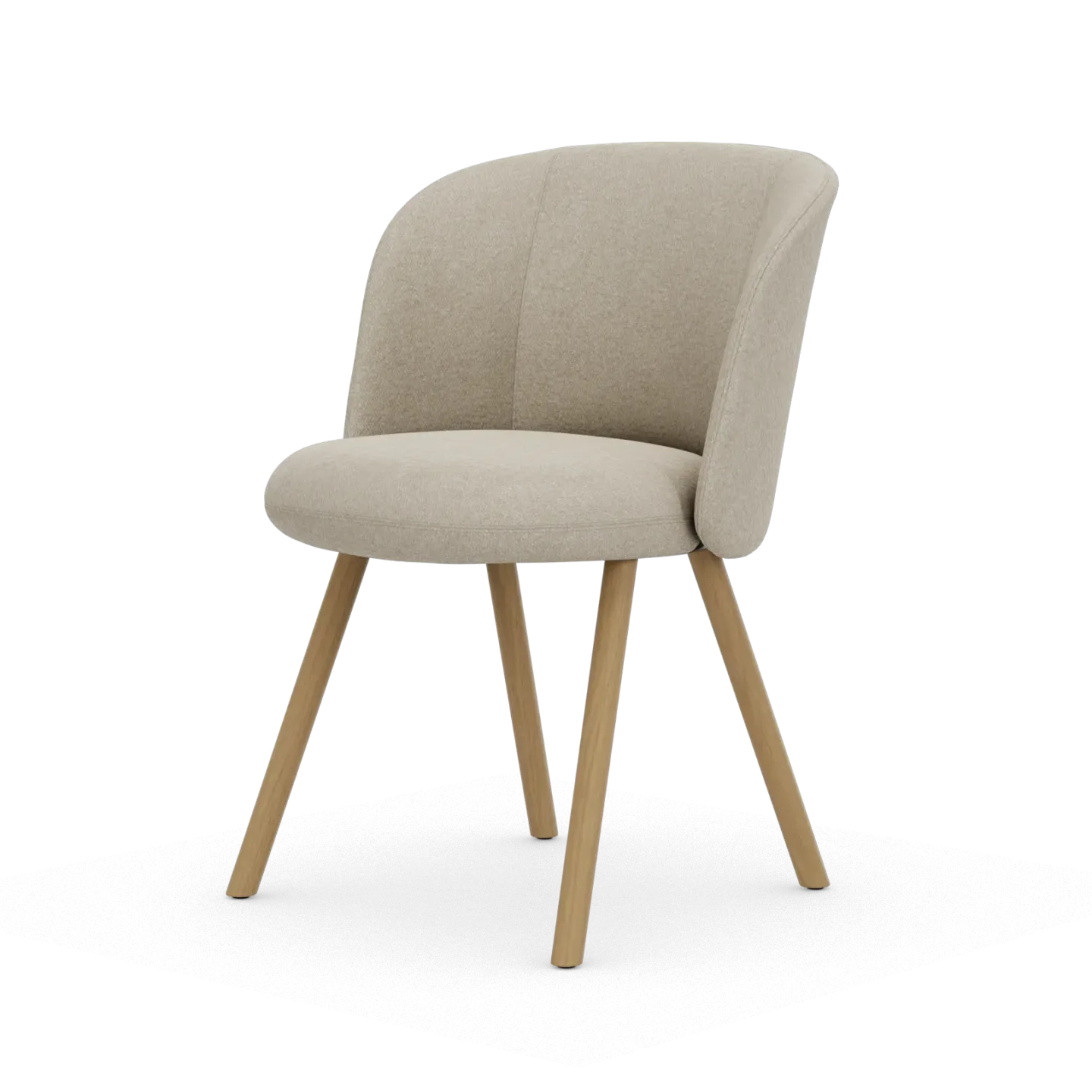 Vitra Mikado Side Chair stol Nubia Cream-pearl-natural oak
