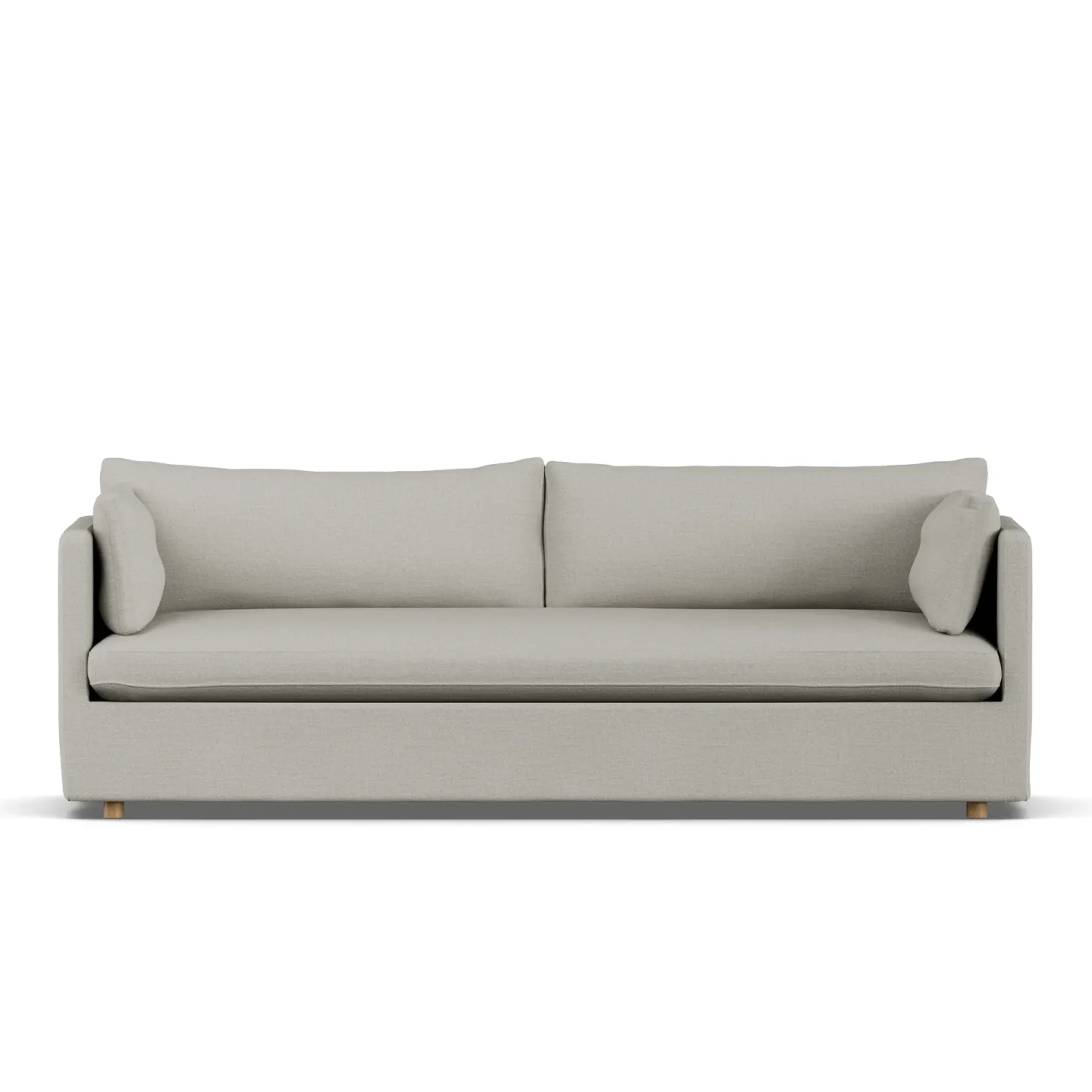1898 Linnevik Sofa Same Grey 6673-Eiche weiß geölt, 4-sitzig, mit Volant