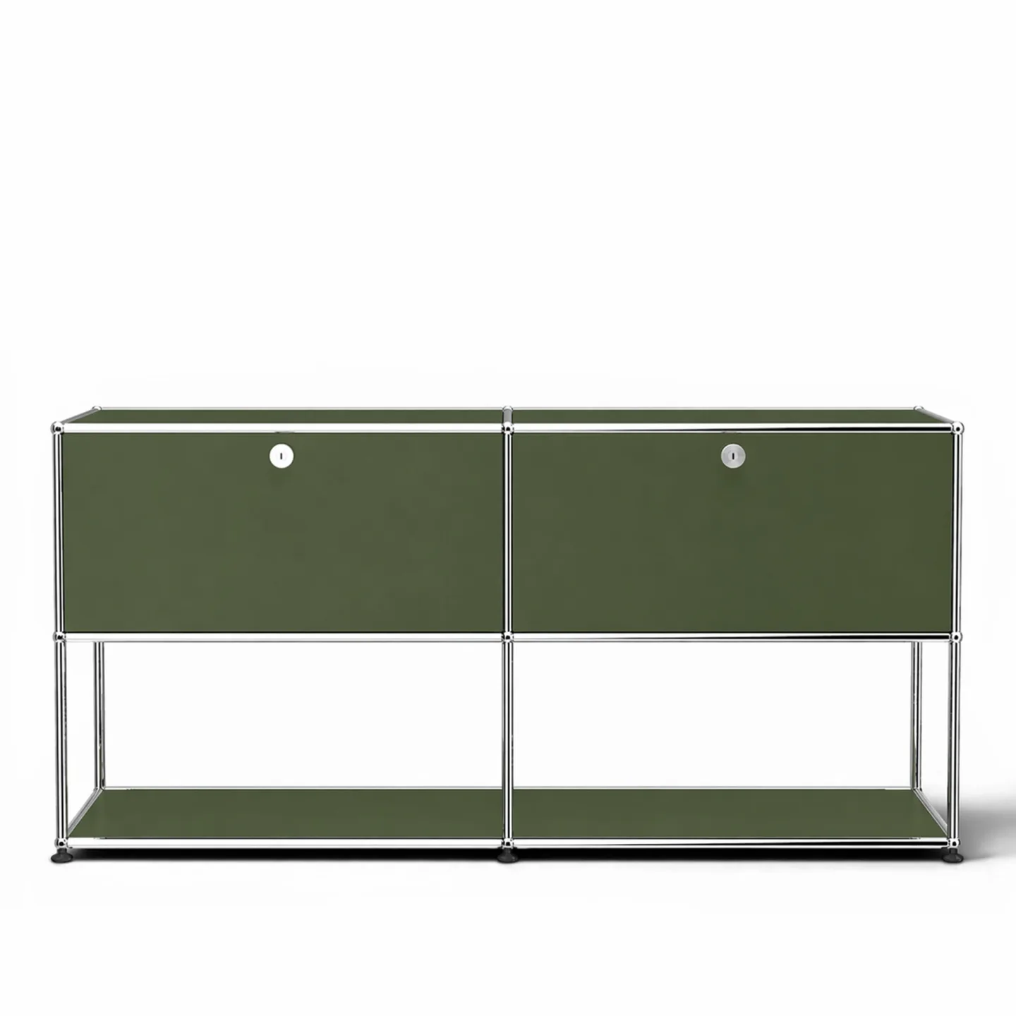 USM - USM Haller 40 Sideboard Olive Green - Skänkar och sideboards - Fritz Haller & Paul Schärer - Grön - Metall