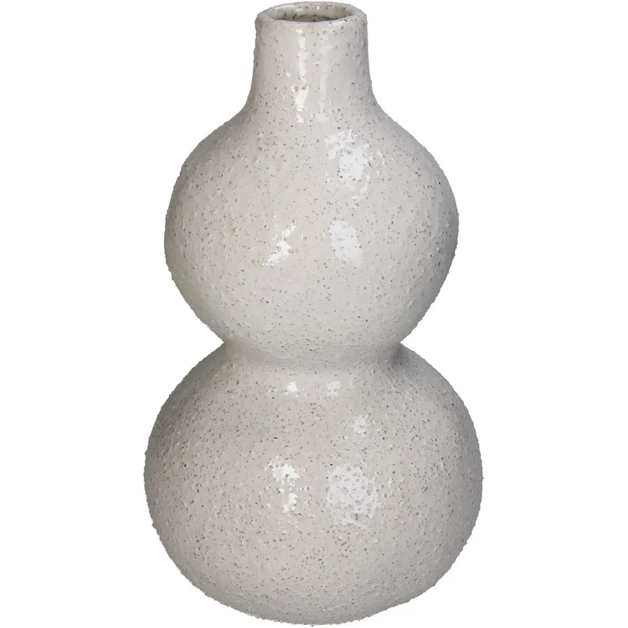 Vase Myko Weiss Steingut 30.5 cm