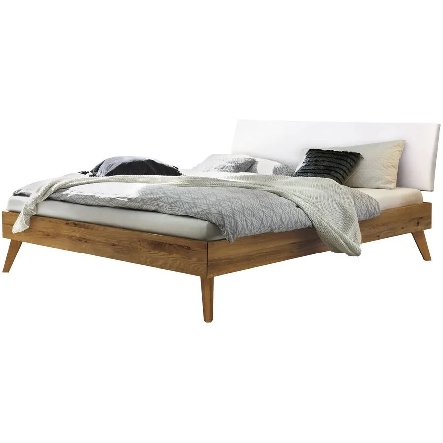 Hasena Bett Luisiana Braun Holz 100 x 200 cm - Farbe: Wildeiche