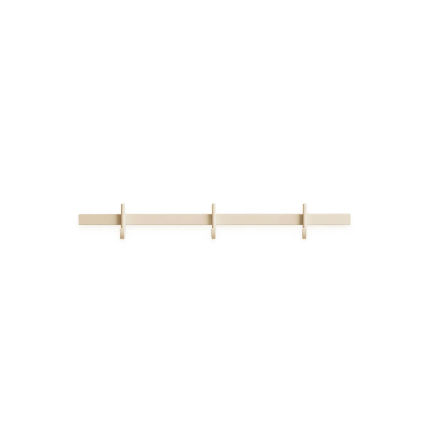 Relief - Hook Rail, Small w41 x d4,7 x h5,2 cm 1-pack 41x5.2x4.7 Ash - Krokar - TAF Studio - Träfärgad - Metall