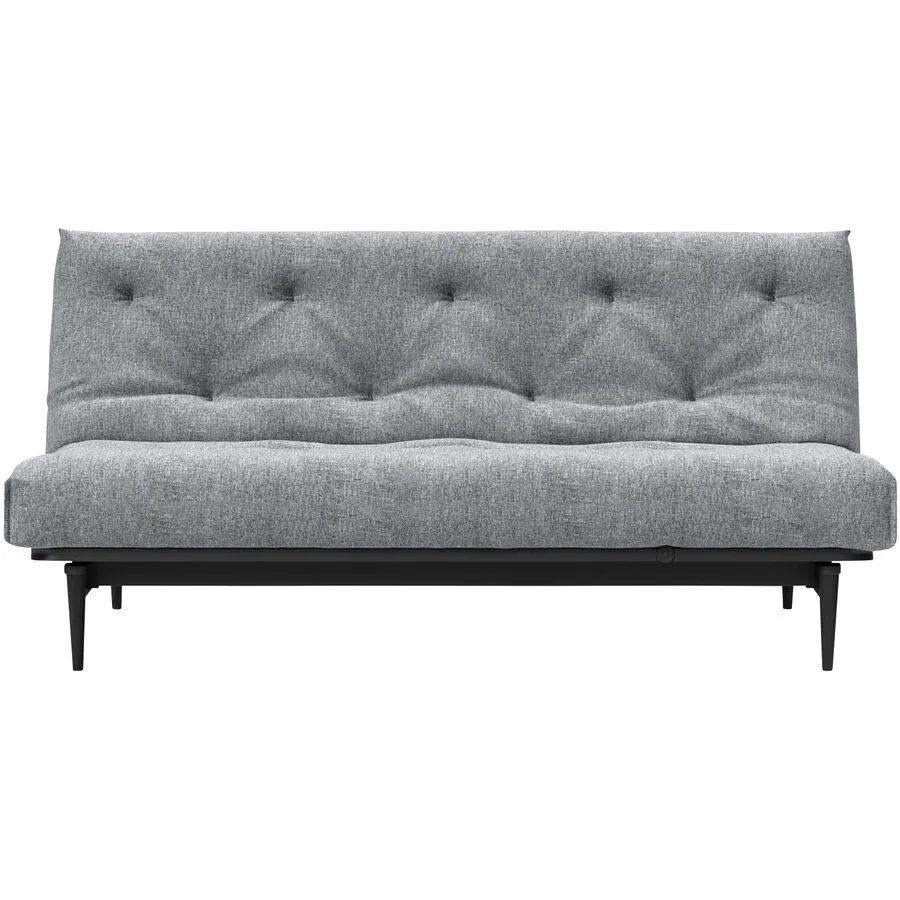 Innovation Bettsofa Kelani Grau Holz, Stoff, Metall B 200 T 100 cm Verstellbare Lehne