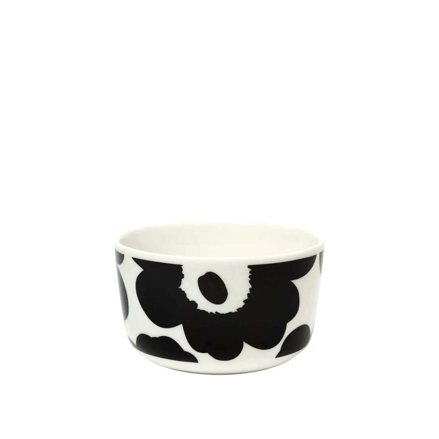 Marimekko - Unikko skål 25 cl white, black - Skålar - Sami Ruotsalainen - Vit - Porslin