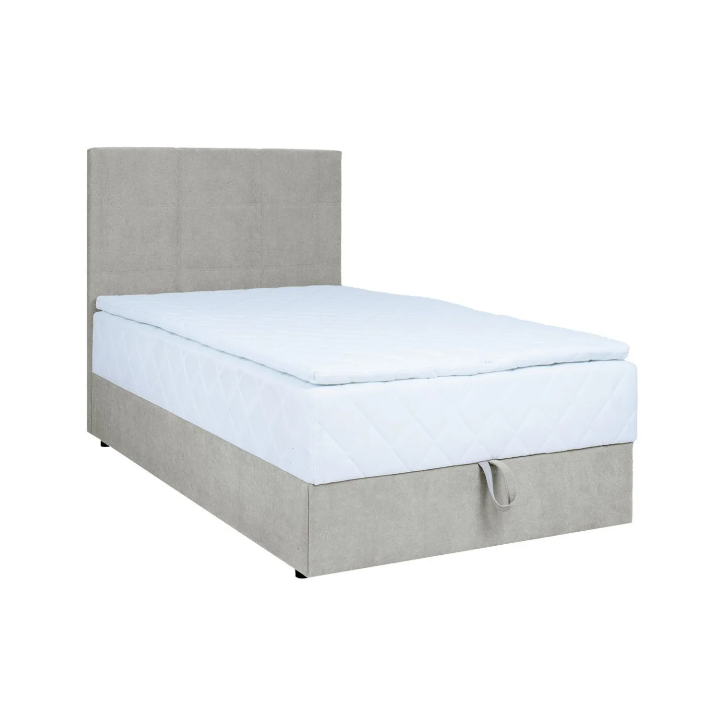 Kontinentalsäng Kalen med madrass 90x200 cm - mörkbeige