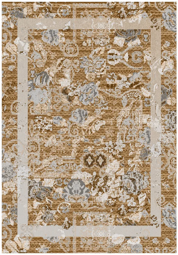 Wilton-teppe - Lefkada (brun/multi) (Størrelse: 160 x 230 cm)