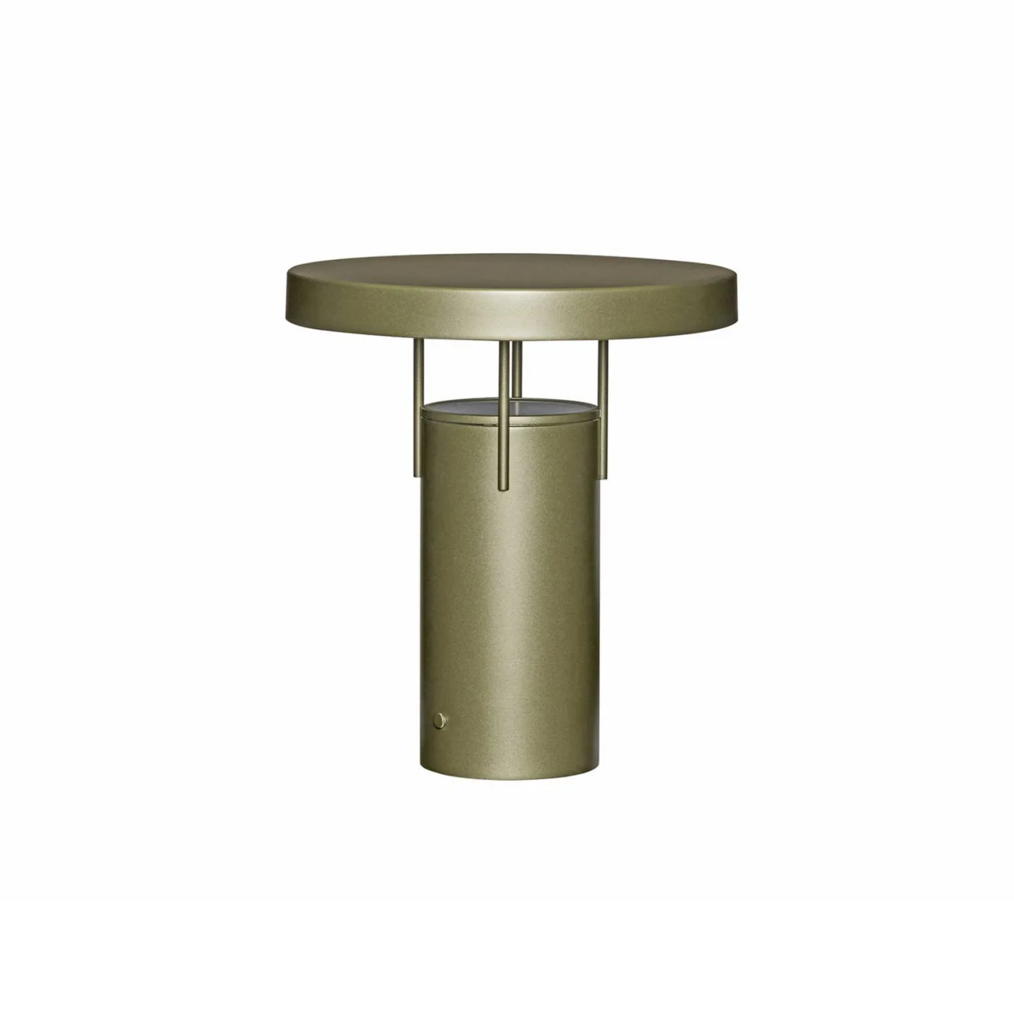 BringMe LED-Akku-Tischlampe dunkelgrün metallic 28cm - HÜBSCH - Terrasse - Modern - Einflammig