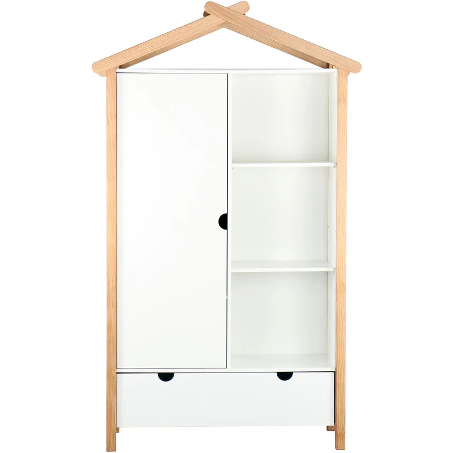 Kleiderschrank Poseidon III weiss Kiefer B 112 cm