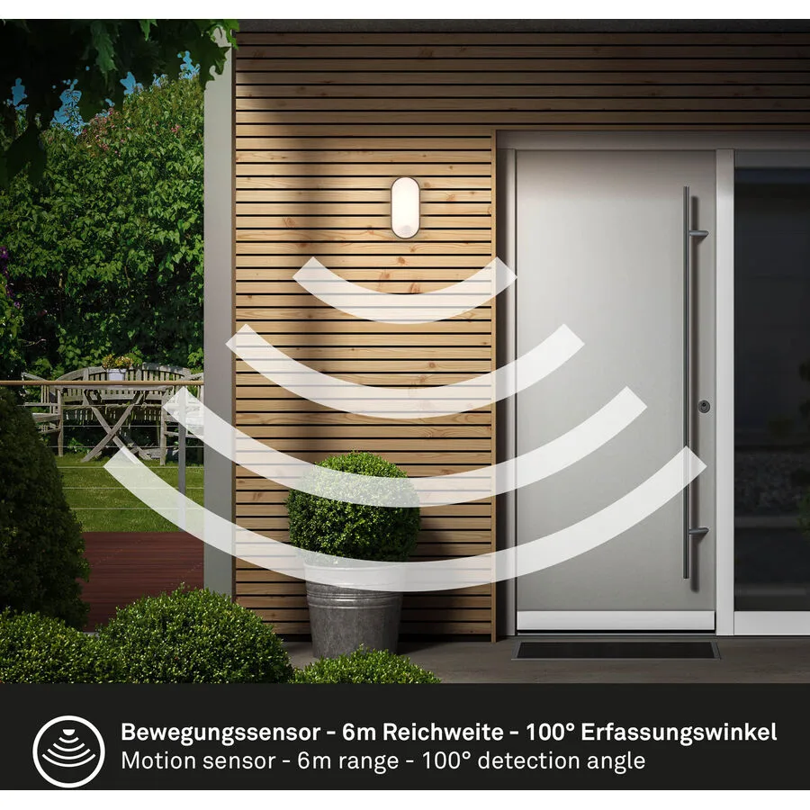 Wandlampe Telefunken Schwarz Kunststoff 22 cm 6 cm - LED - Lichtfarbe: Warmweiss - LED Energiesparlampen