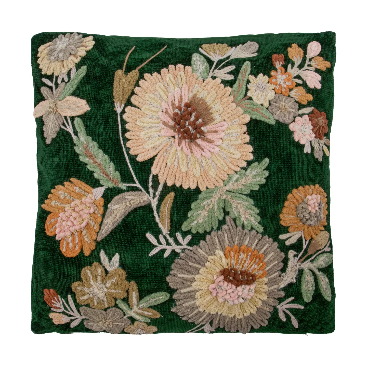 House Doctor Bota Kissenbezug Grün-rosa, 50x50 cm