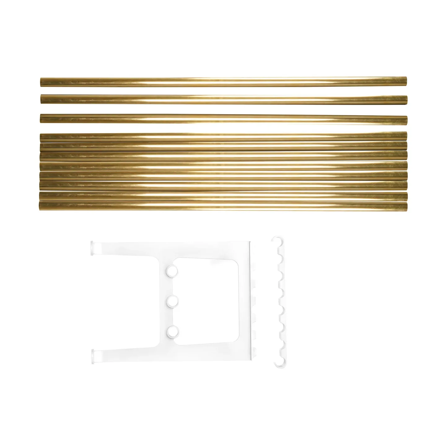 Essem Design Nostalgi bänk påbyggnad 100 cm Mässing-vit