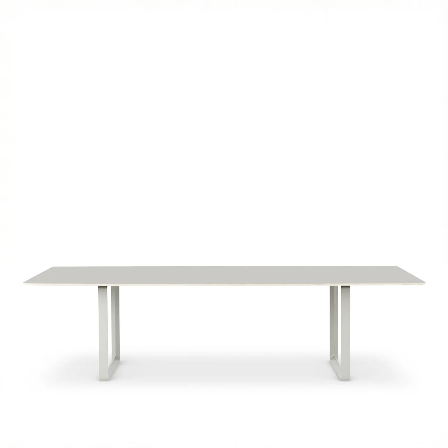 Muuto - 70/70 Table matbord 225x90 cm, Ekfanér/Vit - Matbord - TAF Studio