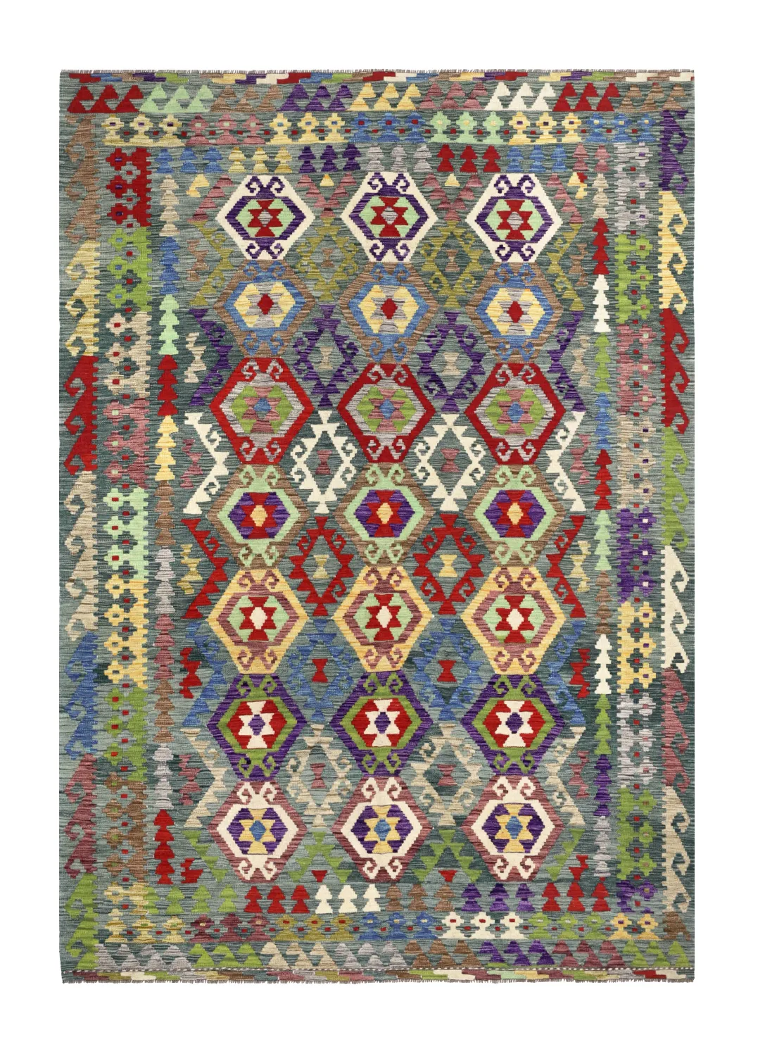 Orientalsk Teppe - Vegi Kelim Hand Woven - 199 x 290 cm (Størrelse: 199 x 290 cm)