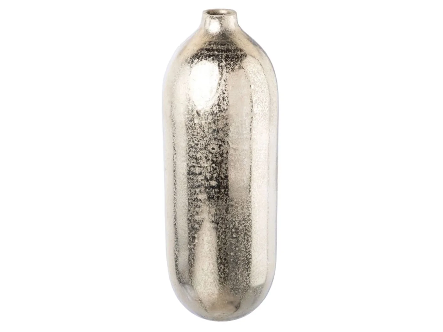Gasper Vase Base Aluminium Silber H: 32 cm | Schubiger Möbel