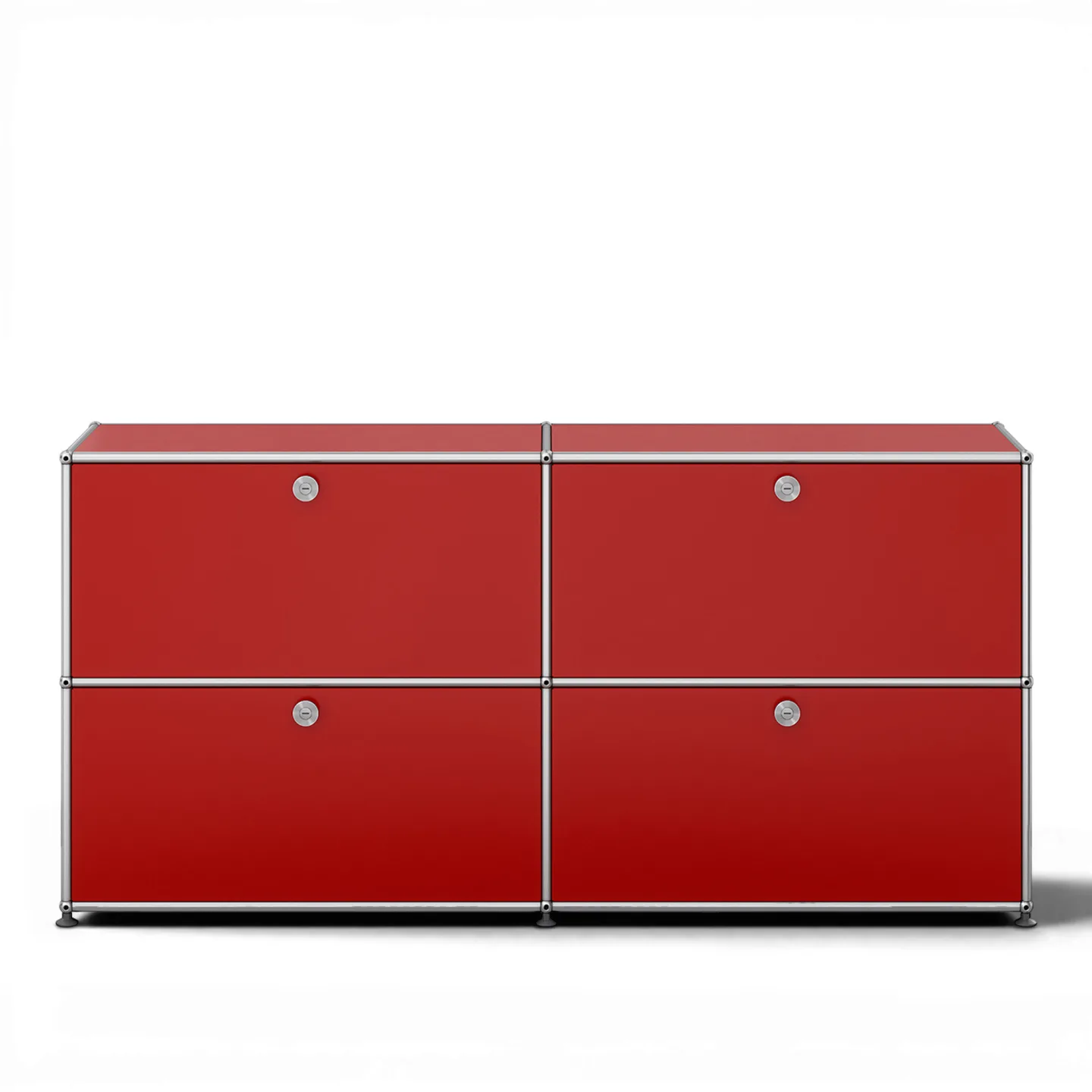 USM - USM Haller 109 Sideboard USM Ruby Red - Skänkar och sideboards - Fritz Haller & Paul Schärer - Röd - Metall