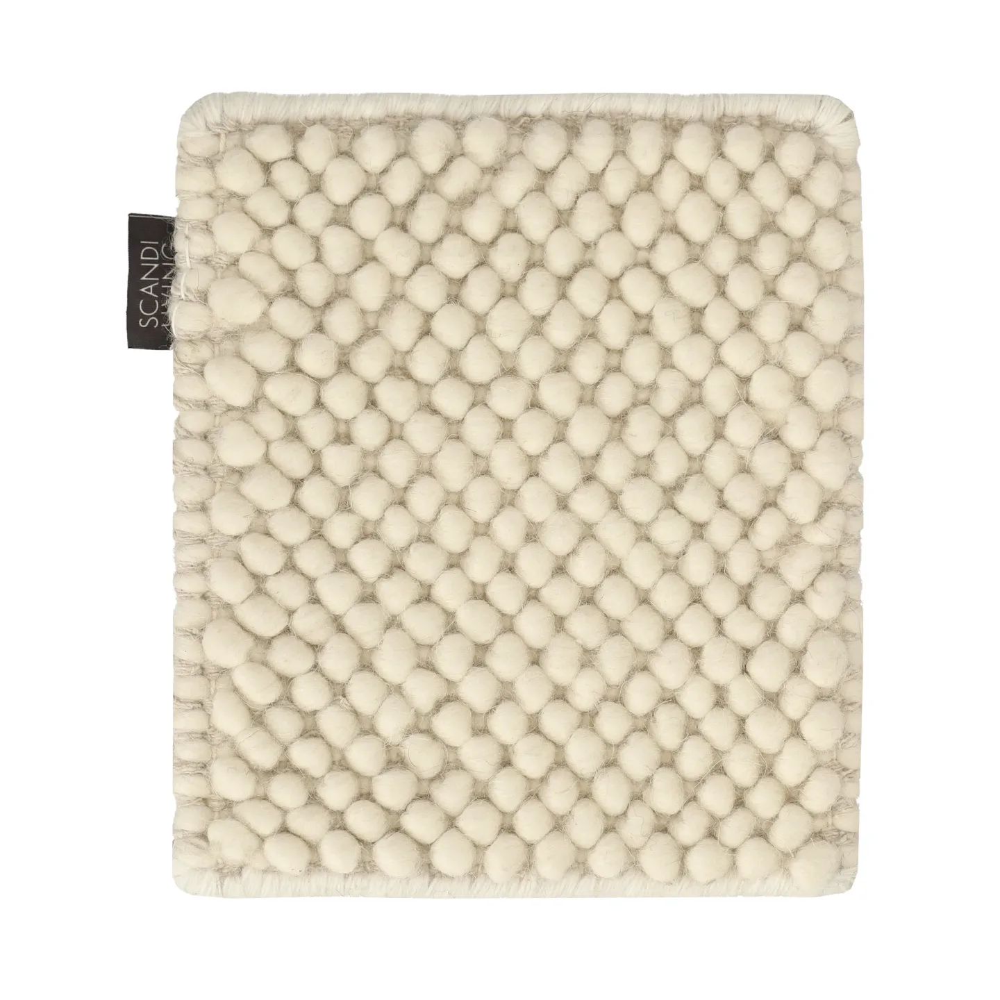 Material Samples Mattprov Flock ullmatta Naturvit