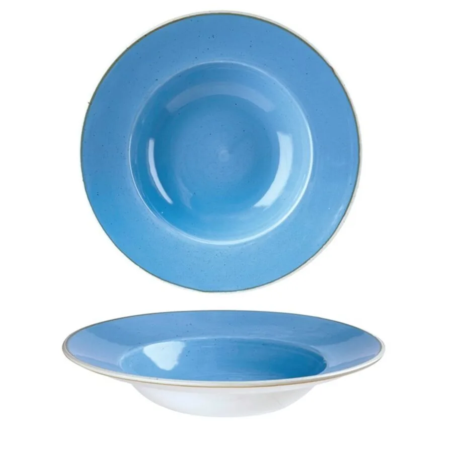 Churchill Teller tief Stonecast Blau Porzellan 24 cm