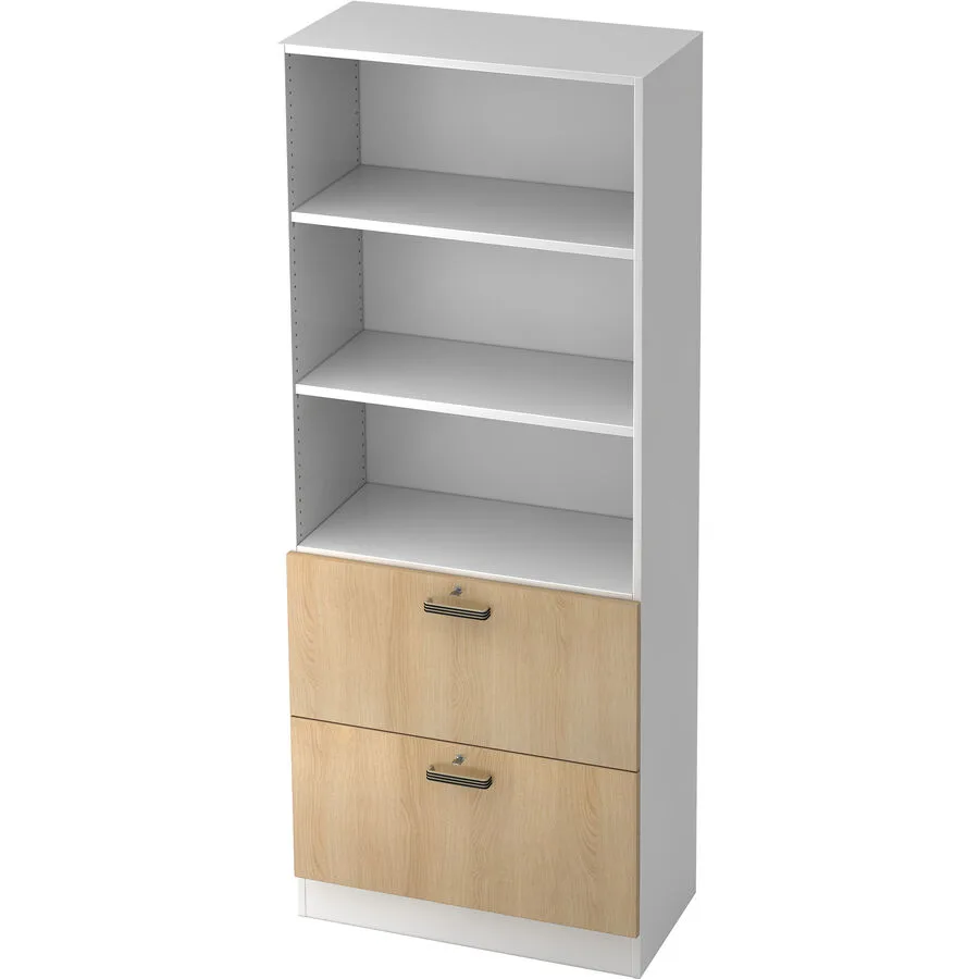 Regal Office eiche Holzwerkstoff B 80 cm H 200.4 cm