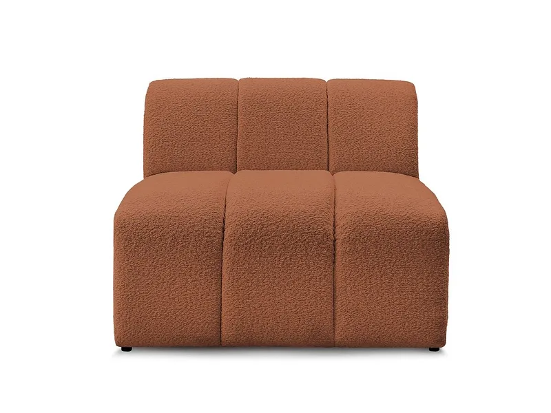 Modulare Sessel für Sofa BOBOCHIC ANNECY Boucle-Stoff orange