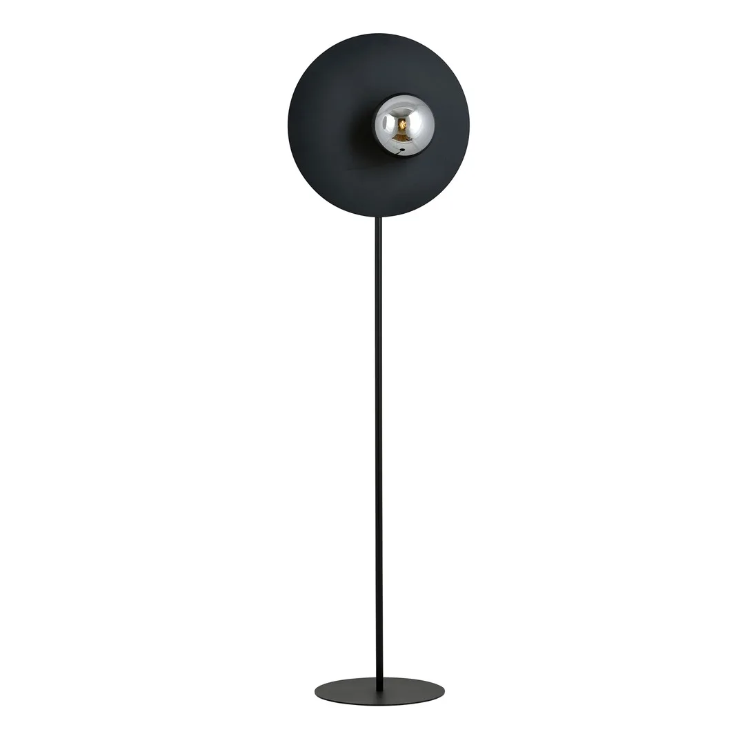 Emibig Lighting - Oslo - Golvlampa - Svart/Rökfärgad