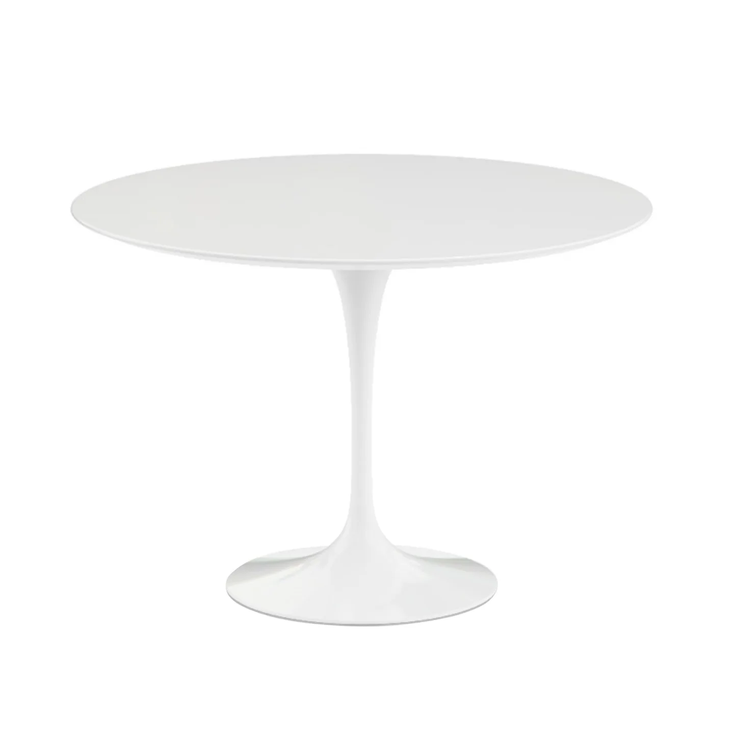 Knoll - Saarinen Round Table - Matbord, Ø 107 cm, Vitt underrede, skiva i Vit laminat - Matbord - Eero Saarinen
