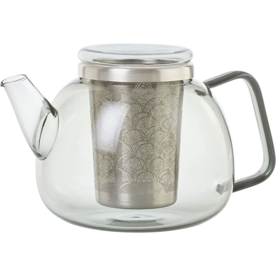 Teekanne Yuna Grau/Transparent Glas 1.2 l