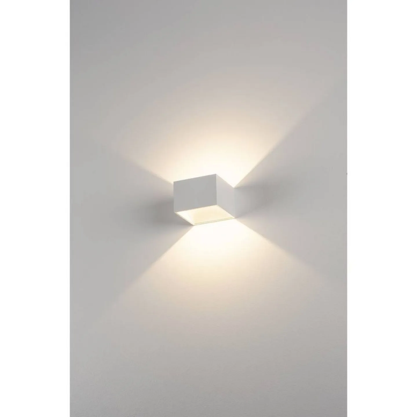Logs In Square Wandleuchte incl. LED driver White - SLV - Wohnzimmer - Aluminium