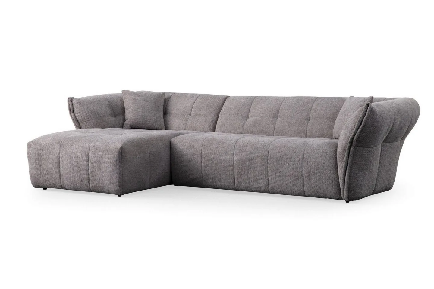 Azzo 4-sits Soffa med Divan - Ljusgrå