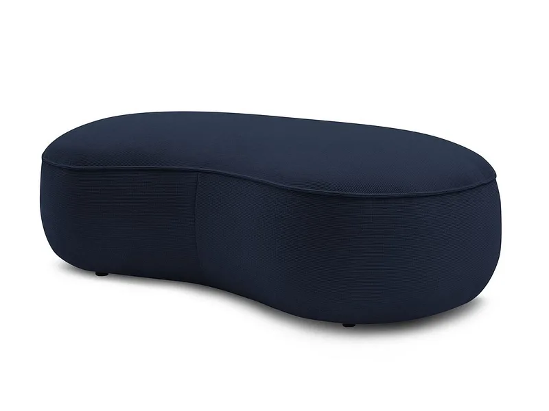 Hocker BOBOCHIC SAINT-GERMAIN 90x147x47cm stoff mit textur dunkelblau