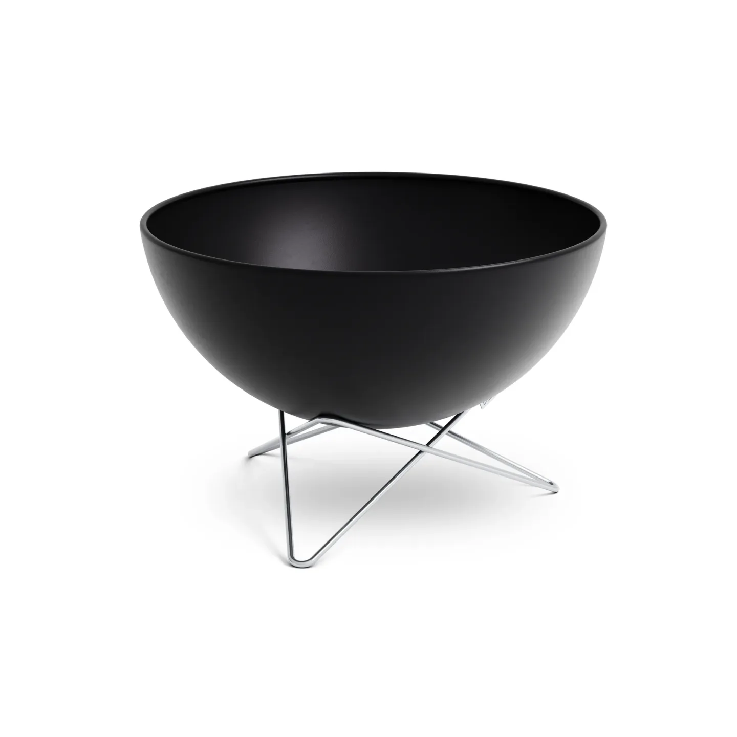 Höfats BOWL 57 Feuerstelle Schwarz-Silber, Sternstativ