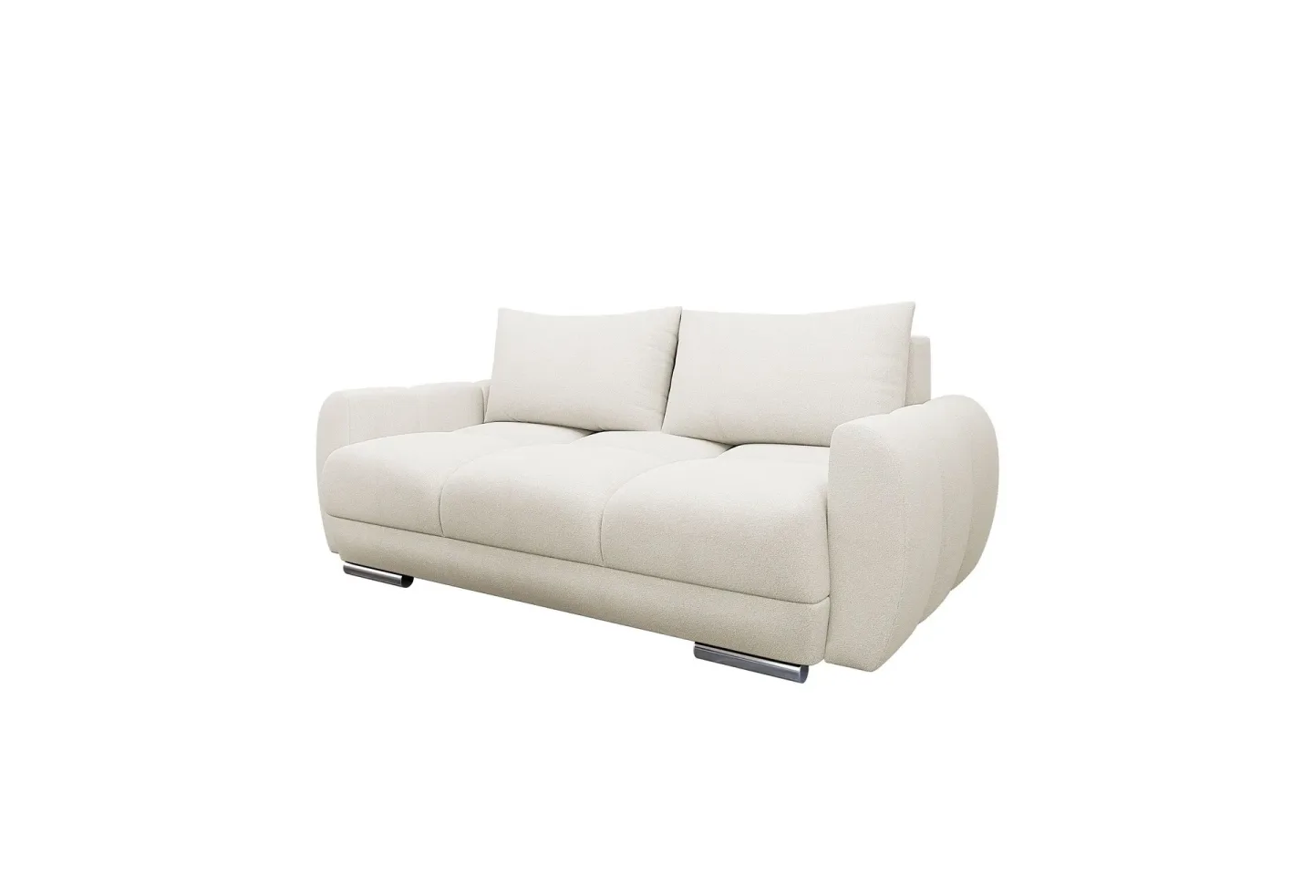 Simerly Soffa 3-sits i Plysch - Ljusgrå