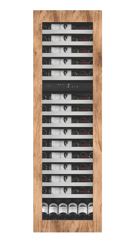 Einbau-Weinkühlschrank 60 cm - mQuvée WineKeeper Exclusive 112D Panel Ready Push/Pull, 2 Temperaturzonen, 115 Flaschen
