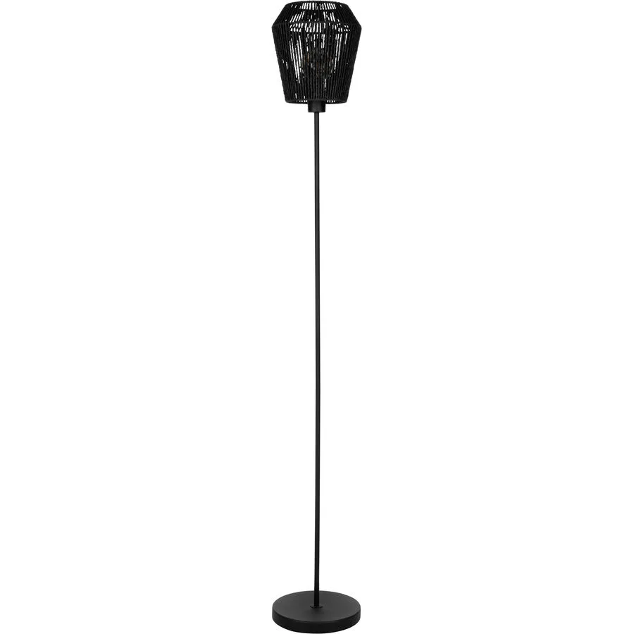 Eglo Stehlampe Persley Schwarz Stahl 155.5 cm