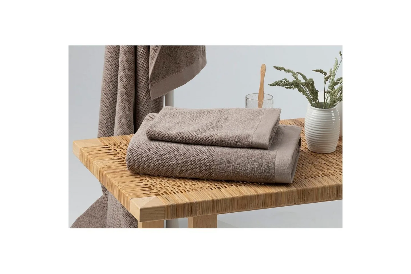 Handduk Enzo 50 x 70 cm - Brun