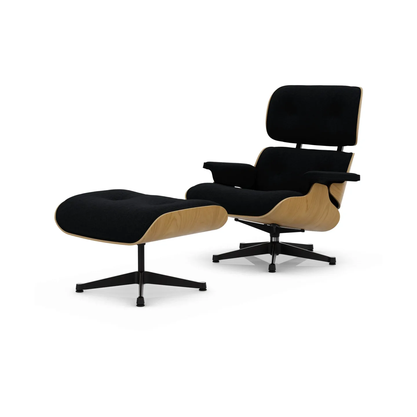 Vitra Eames Lounge Chair & Ottoman new dimensions 68 Chocolate-26 chestnut natural-pol. steel-black