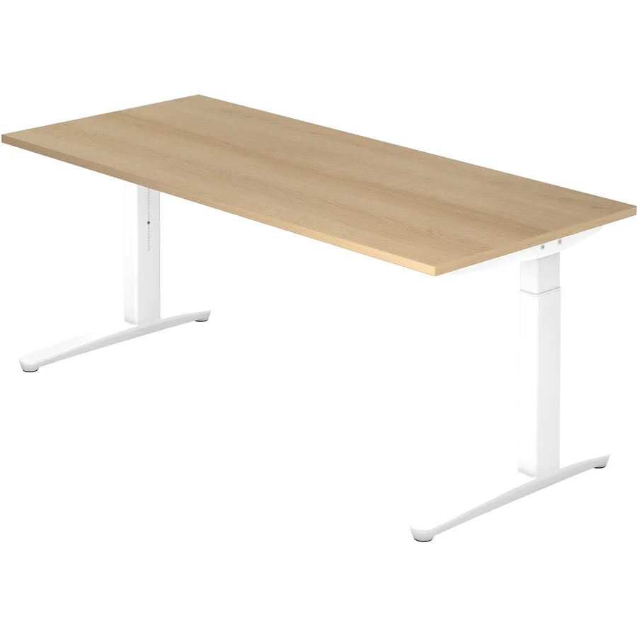 Schreibtisch Office eiche Holzwerkstoff B 180 T 80 cm