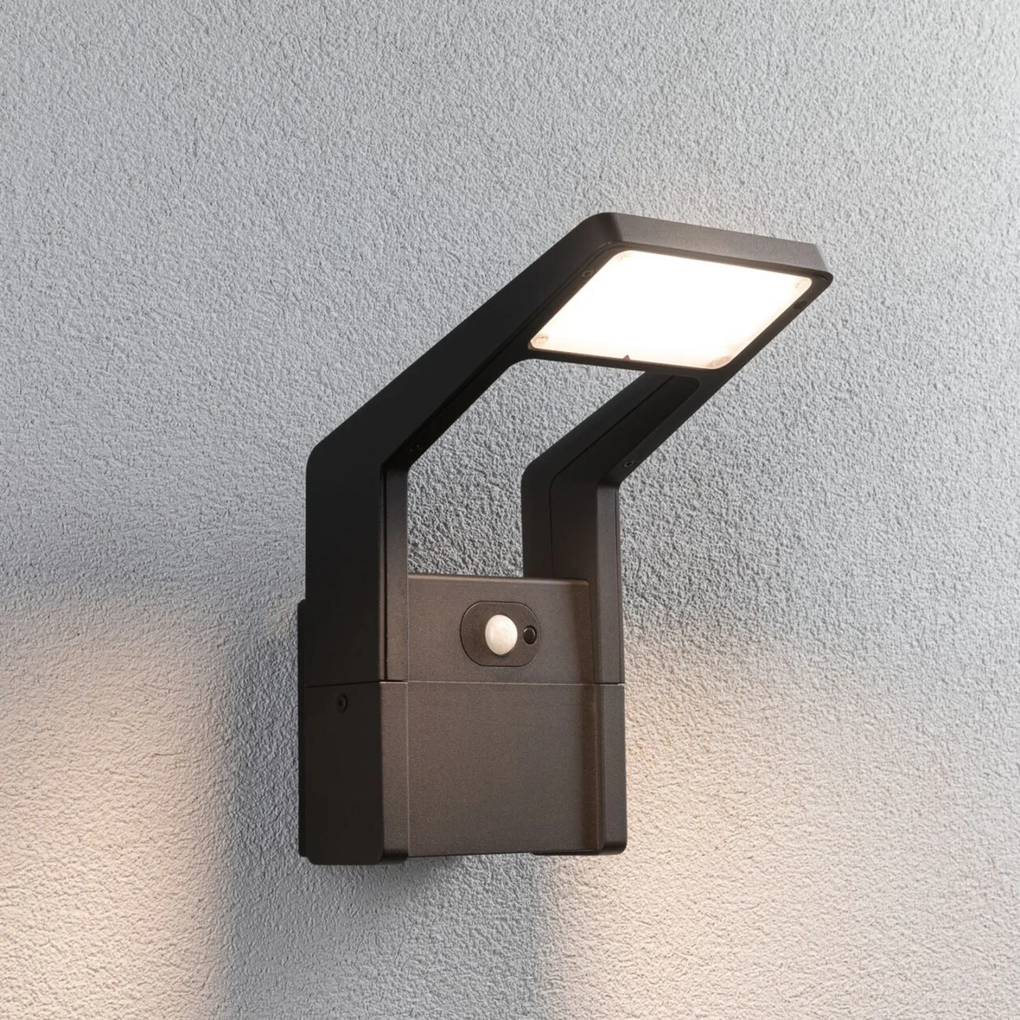 Juntea Utomhus Vägglampa m/Sensor SWR Antracit - Paulmann - Aluminium - Vinklad